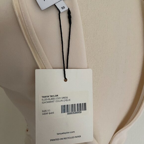 NWT Tanya Taylor Sleeveless Cody Crepe Dress - 00 - Picture 5 of 13